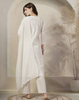 Khadi Printed A-Line Cotton Cambric Kurta Set