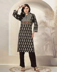 Ethnic Printed Cotton Cambric Kurta & Palazzo Set