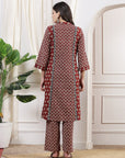 Ethnic Motif Printed Panelled Kurta with Palazzo