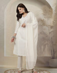 Khadi Printed A-Line Cotton Cambric Kurta Set