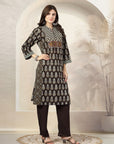 Ethnic Printed Cotton Cambric Kurta & Palazzo Set