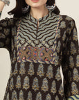 Ethnic Printed Cotton Cambric Kurta & Palazzo Set