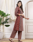 Ethnic Motif Printed Panelled Kurta with Palazzo