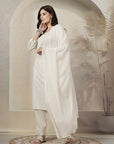 Khadi Printed A-Line Cotton Cambric Kurta Set