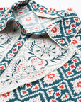 Ethnic Motif Printed Viscose Rayon Midi Shirt Dress