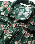 Floral Printed Straight Modal Chanderi Button-Down Shirt