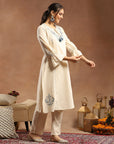 Ethnic Printed Cotton Cambric Kurta Set with Dupatta