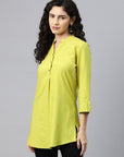 Solid Straight Cotton Tunic