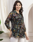 Embroidered Poly Slub Kurta Set with Tasselled Khadi Silk Dupatta