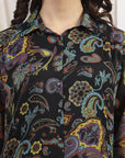 Embroidered Poly Slub Kurta Set with Tasselled Khadi Silk Dupatta
