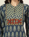 Ethnic Printed Cotton Cambric Kurta & Palazzo Set