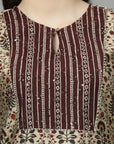 Floral Printed Straight Modal Chanderi Kurta Set