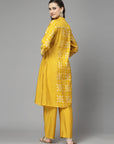 Ethnic Motif Printed A-Line Kurta Set