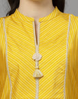 Ethnic Motif Printed A-Line Kurta Set