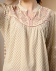 Solid Straight Poly Georgette Top