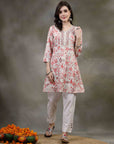 Ethnic Motif Printed Poly Viscose Kurti
