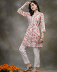 Ethnic Motif Printed Poly Viscose Kurti