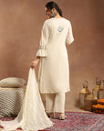 Ethnic Printed Cotton Cambric Kurta Set with Dupatta
