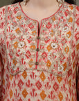 Ethnic Motif Printed A-Line Viscose Rayon Kurta