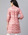 Printed A-Line Modal Chanderi Kurti