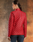 Ponzi Quilted Jacket with High Collar & Zip Closure