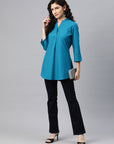 Solid Straight Cotton Tunic