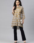 Ethnic Motif Printed High Low Kurti