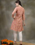 Ethnic Motif Printed A-Line Viscose Rayon Kurta