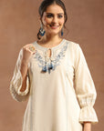 Ethnic Printed Cotton Cambric Kurta Set with Dupatta