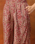 Ethnic Motif Printed Kurta with Zari Embroidery, Garara & Sequin-Laced Dupatta
