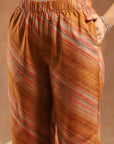 Floral Printed Silk Kurta Set with Sewroskie Work & Printed Dupatta