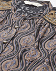 Ethnic Motif Printed Straight Modal Chanderi Shirt