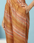 Floral Printed Silk Kurta Set with Sewroskie Work & Printed Dupatta