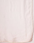 Cotton Kurta Set with Mesh-Lace Sleeves & Organza Dupatta