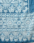 Paisley Printed A-Line Cotton Kurta Set with Sequin Detail & Printed Dupatta
