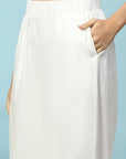 Cotton Kurta Set with Dori Tassels, Embroidered Yoke & Printed Dupatta