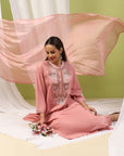 Cotton Straight Kurta Set with Embroidery & Zari Dupatta