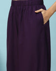 Cotton Kurta with Thread Embroidery & Matching Embroidered Salwar