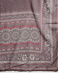 Thread Embroidered Rayon Kurta Set with Lace Sleeves & Printed Dupatta