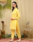 Pure Cotton Embroidered Kurta Set with Palazzo