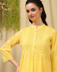 Pure Cotton Embroidered Kurta Set with Palazzo