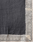 Solid Straight Cotton Kurta Set with Lace Detailing & Laced Dupatta