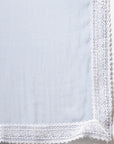 Solid Straight Cotton Kurta Set with Lace Detailing & Laced Dupatta