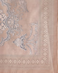 Zari Embroidered Kurta Set with Pocketed Palazzo and Printed Dupatta