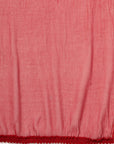 Embroidered Cotton Blend Kurta Set with Palazzo and Lace-Trimmed Dupatta