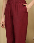 Embroidered Art Silk Co-Ord Set with Lace Accents