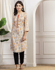 Paisley Printed Straight Viscose Rayon Kurta
