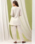 Solid A-Line Cotton Kurta Set with Embroidery & Afghani Salwar