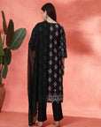 Floral Printed Straight Calf Length Kurta & Palazzo Set for Women