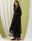 Floral Printed Cotton A-line Kurta Set with Dupatta for Women